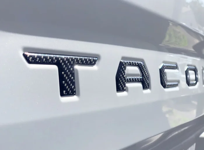 Tailgate Letter Inserts Fits 2016-2023 Toyota Tacoma