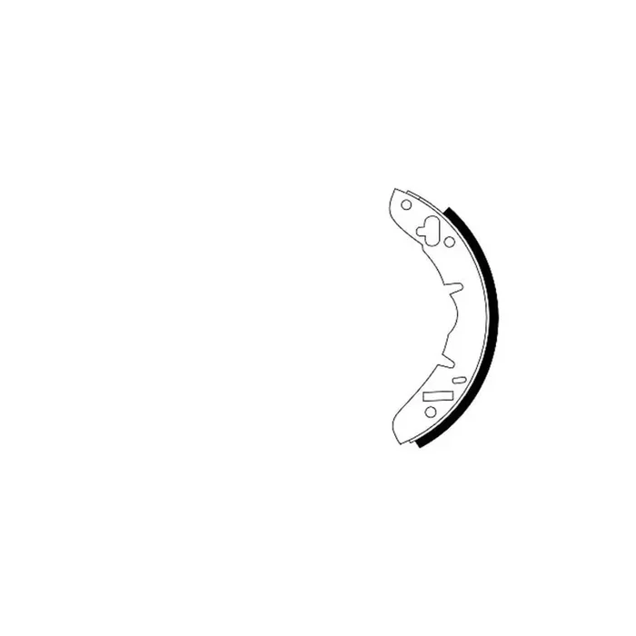TEXTAR 91005600 Brake Shoe Set without handbrake lever