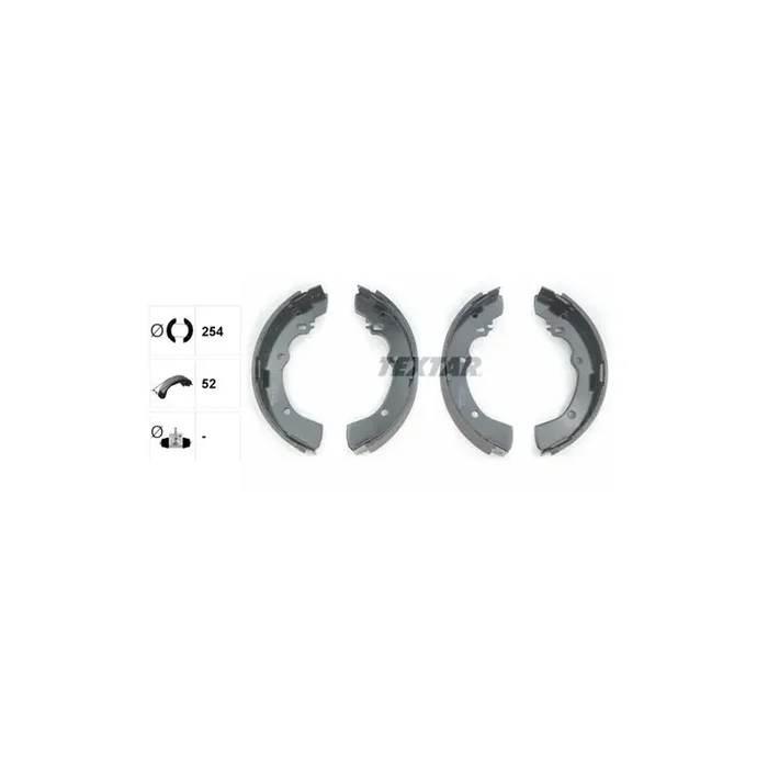 TEXTAR 91040300 Brake Shoe Set without handbrake lever