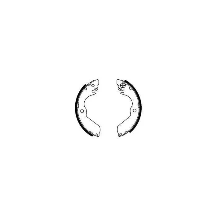 TEXTAR 91045801 Brake Shoe Set without handbrake lever