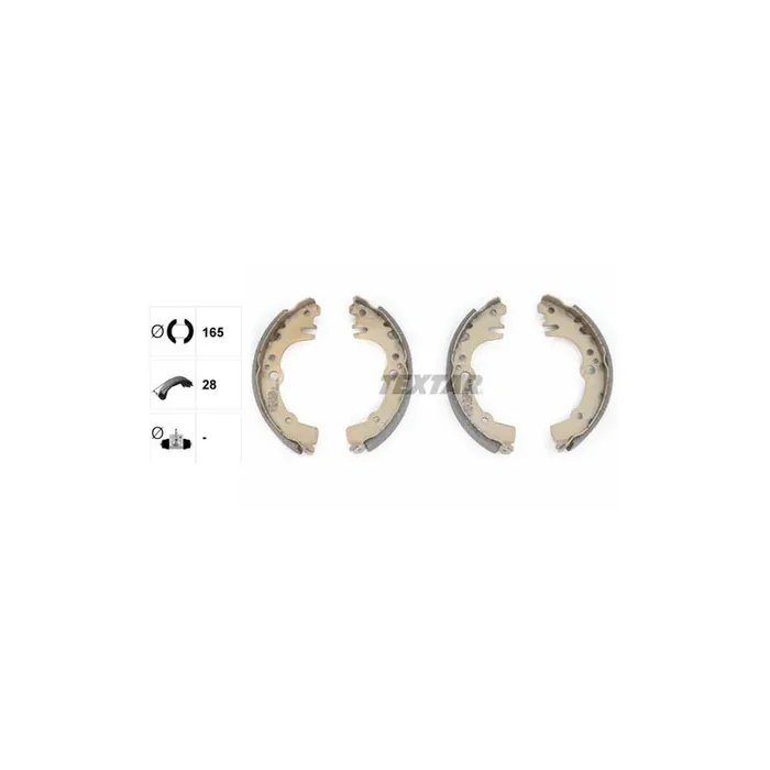 TEXTAR 91059300 Brake Shoe Set without handbrake lever