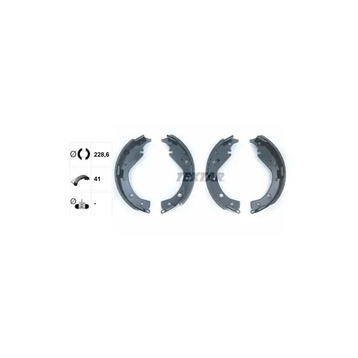 TEXTAR 91063100 Brake Shoe Set without handbrake lever