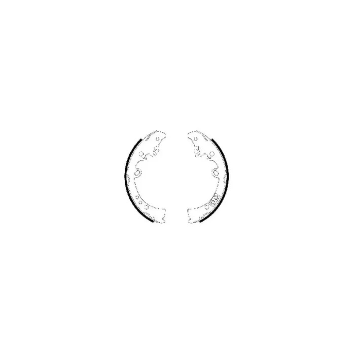TEXTAR 91066300 Brake Shoe Set without handbrake lever