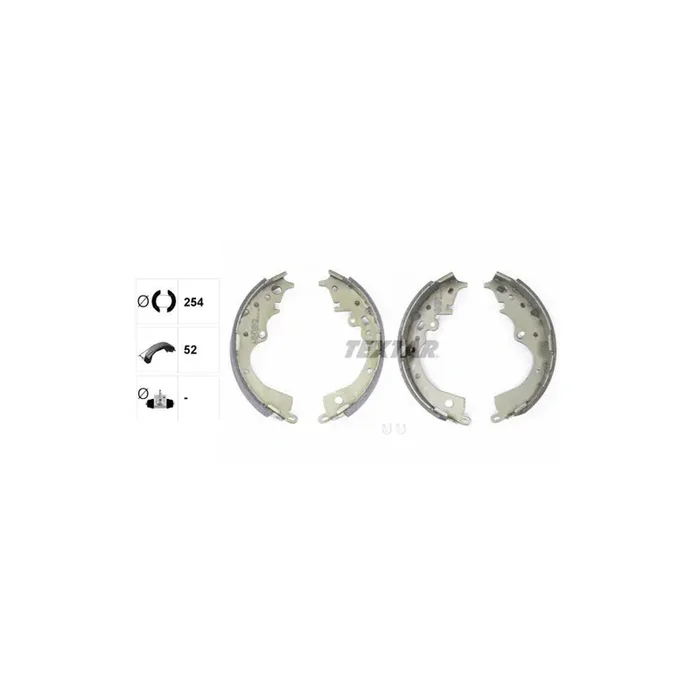 TEXTAR 91083700 Brake Shoe Set without handbrake lever