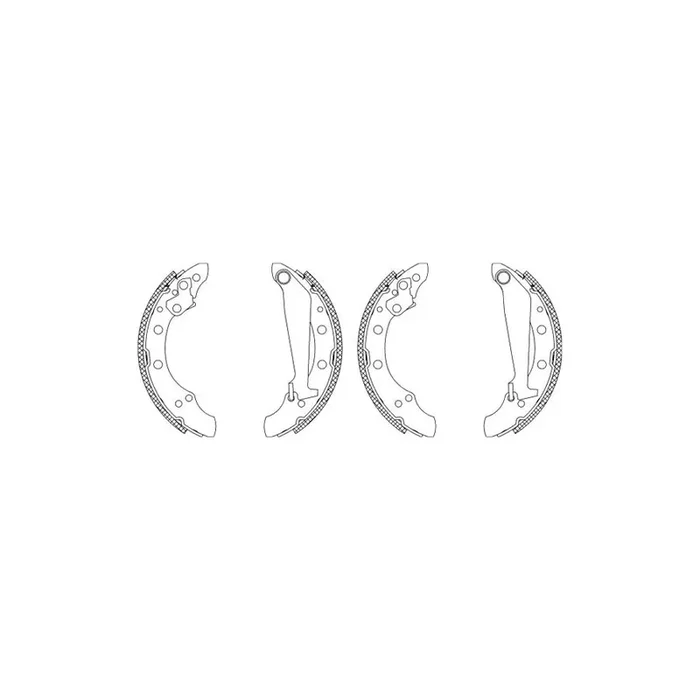 TEXTAR Shoe Kit 83044701 Brake Shoe Set