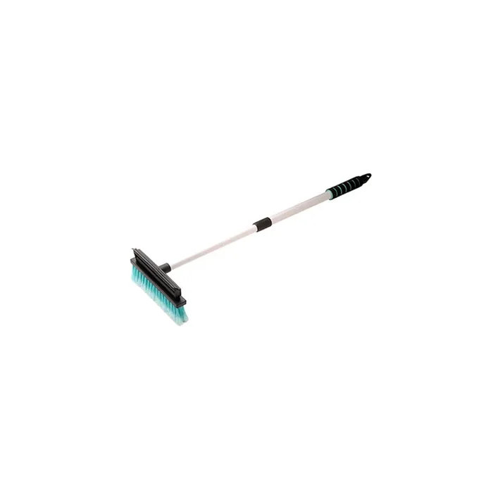 TOM PAR T9097 Interior detailing brushes 2 in 1, Non-slip Handle, Plastic, Flexi blade, Length 60-90cm