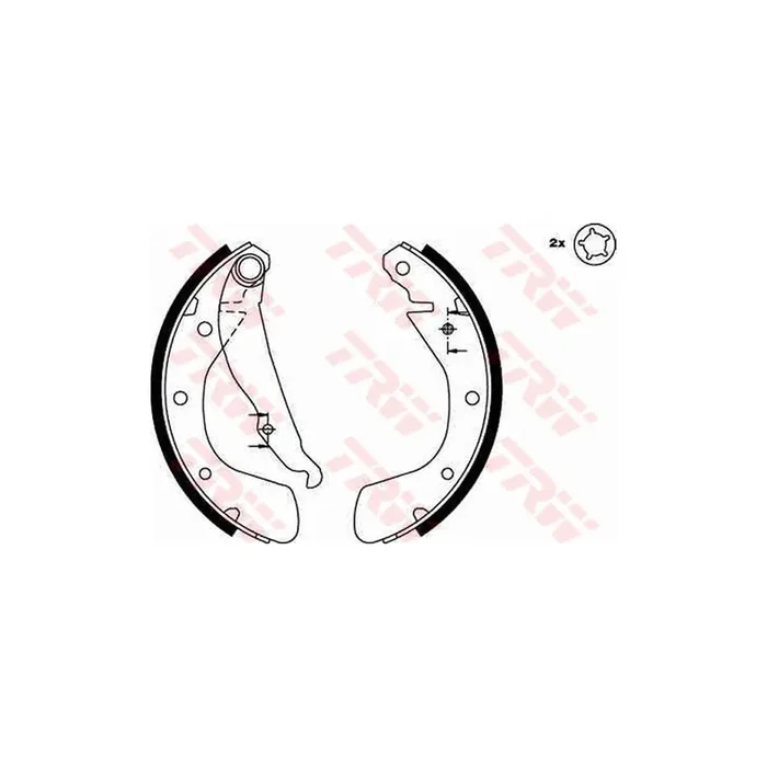 TRW GS8542 Brake Shoe Set