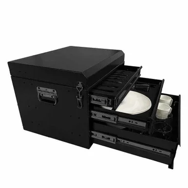 Ultimate 39 Piece Utensil Set – Black Powder Coat Universal