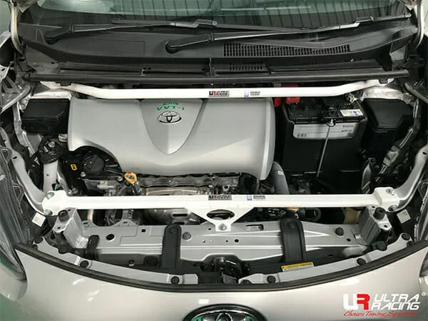 Ultra Racing Toyota Sienta (XP170) 1.5/1.8 2WD 15+ UltraRacing 2-Point Front Upper Strutbar (3767) UR-TW2-3767