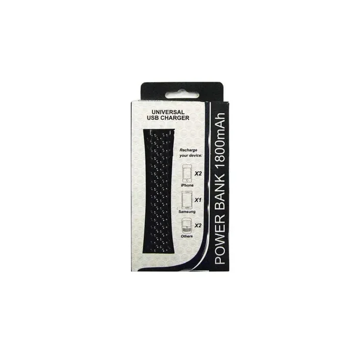 Ultramax Powerbank 1800 mAh Black (Box of 1)
