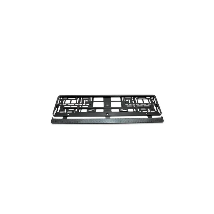 UTAL 01165 Number plate holder Black, Carbon, Chromed, frameless