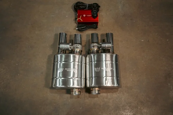 Valvetronic Universal Valved Muffler Kit – Single Inlet Dual Outlet