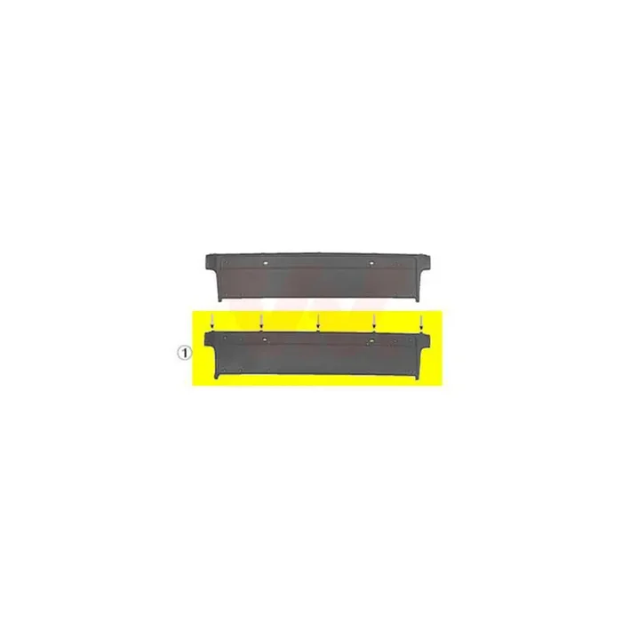 VAN WEZEL 0639480 Number plate holder for BMW 5 Series Front, Black, frameless