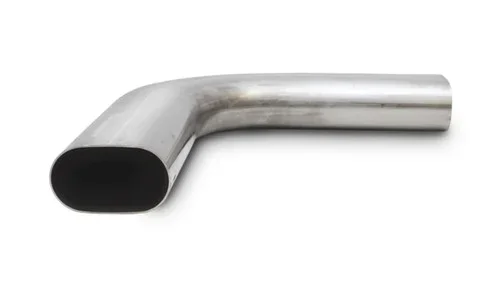Vibrant 3in Oval (Nominal Size) T304 SS 90 deg Mandrel Bend 6in x 6in leg lengths vib13191