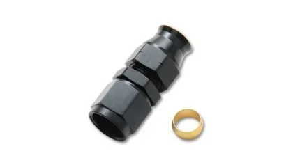 Vibrant -6AN Female to 5/16in Tube Adapter Fittings with Brass Olive Insert vib16445