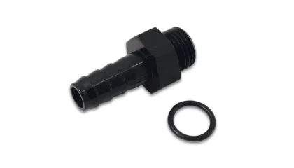 Vibrant Aluminum Male -8AN ORB to 3/8in Barb w/O-Ring – Anodized Black vib11318