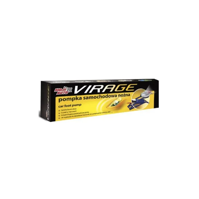 VIRAGE 94-026 Foot pump with gauge