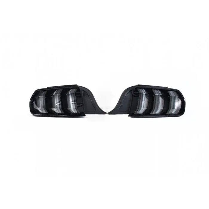 Vland 2015-2023 Ford Mustang Multi Mode Smoked LED Euro Tail Lights