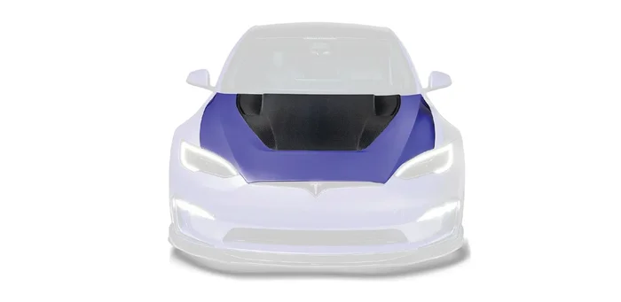 VRS Aero Hood Carbon Fiber PP 2×2 Glossy For Model S Plaid