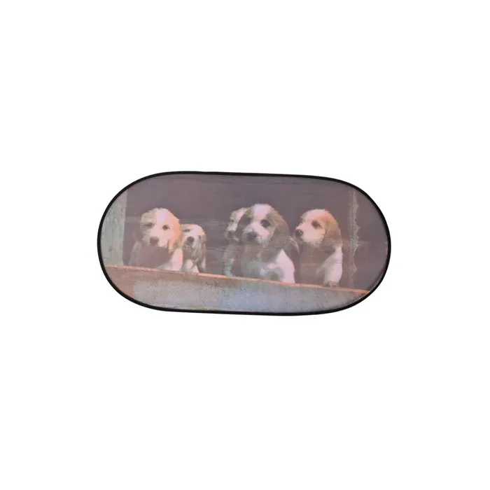 WALSER 16703 Car sun shade Dogs, Multi-coloured, Polyester, Quantity 1