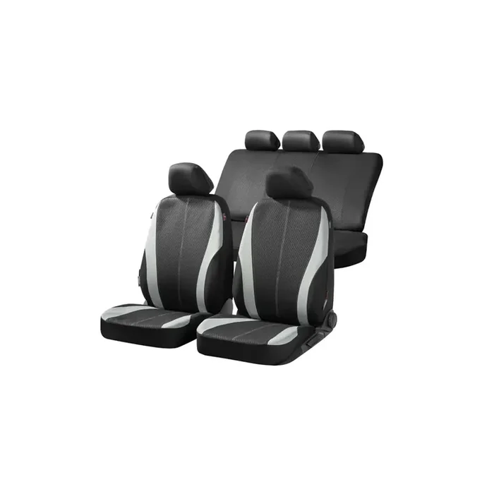 WALSER Dundee , ZIPP IT 11857 Car seat cover Black, Polyester, Front and Rear