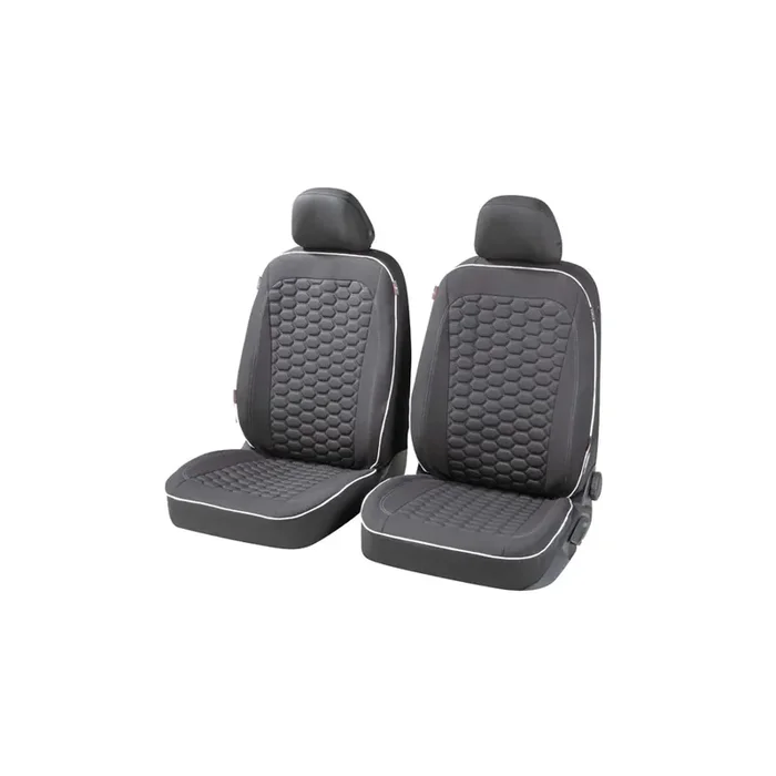 WALSER Kendal , ZIPP IT Premium 11863 Car seat cover Black, White, Polyester, Front
