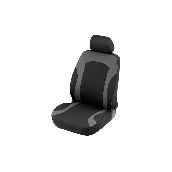 WALSER Premium Inde , ZIPP IT Premium 11784 Car seat cover Black/Grey, Polyester, Front