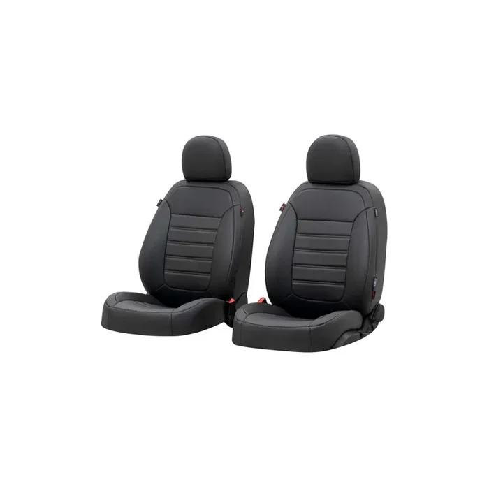 WALSER Robusto 38451 Car seat cover Black, PVC, Front