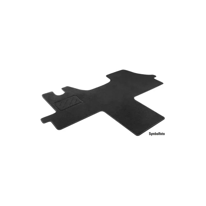 WALSER Tailored 80265 Floor mat set for RENAULT MASTER Textile, Front, Quantity 1, Black