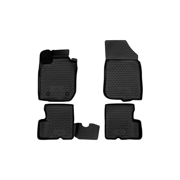WALSER Tailored, XTR 75181 Floor mat set Elastomer, Front and Rear, Black