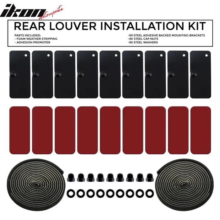Window Louver Hardware Double Sided 3M Mounting installation Kit