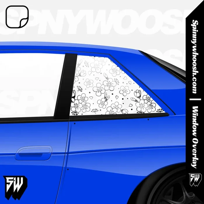 Window Overlay Vinyl Decal – Sakura