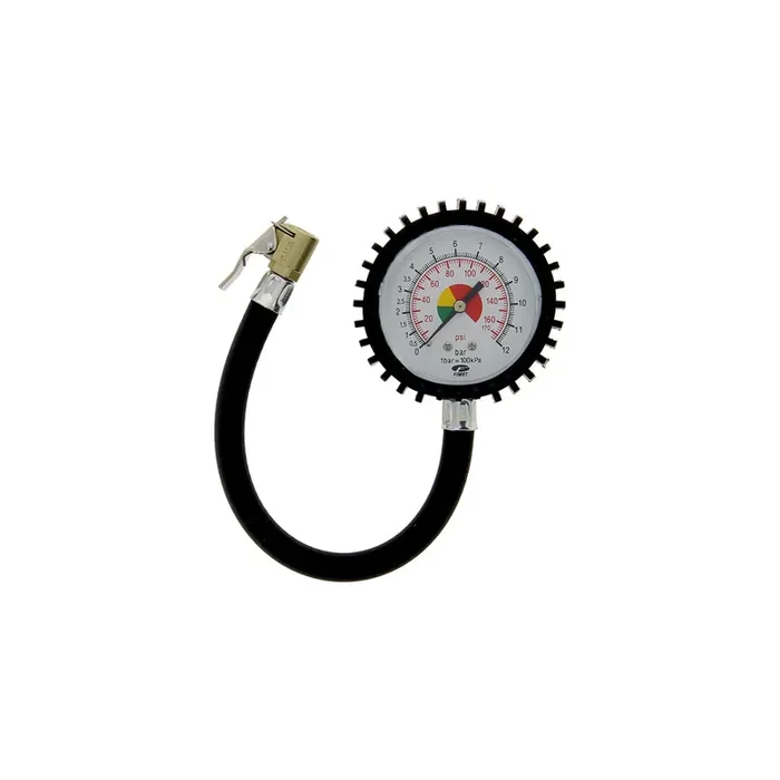 XL 213210 Tyre pressure gauge Pneumatic, with dial gauge, with clamp, Measuring Range to 12bar