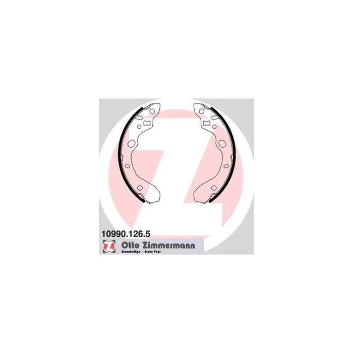 ZIMMERMANN 10990.126.5 Brake Shoe Set for MAZDA 323 Photo corresponds to scope of supply