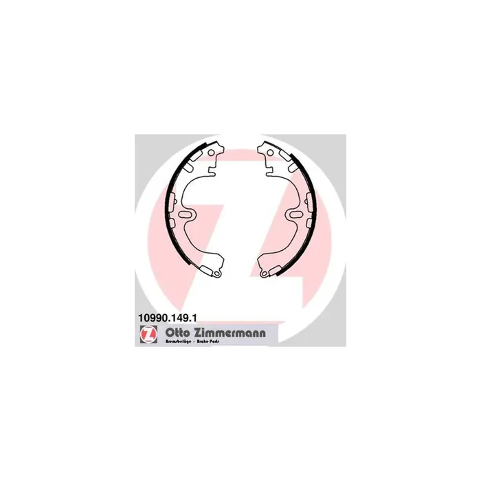 ZIMMERMANN 10990.149.1 Brake Shoe Set for TOYOTA COROLLA without accessories